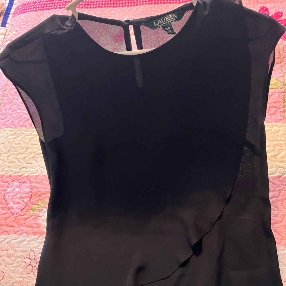 Women’s black dress shirt